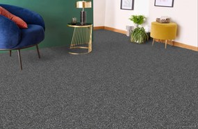 Lano, Koberec metráž Bloom 823, na mieru, šíře 4m,5m, šedá, ab (mriežka), chodba / predsieň