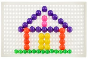 IKO Kreatívne puzzle - farebné špendlíky 600 prvkov