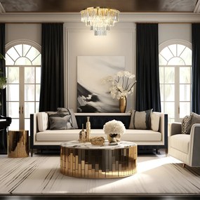 Luster Milano, 1x krištáľové tienidlo, (fi 60cm), g