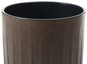Kvetináč STRIPPED ECO II 30 cm kávovo hnedý