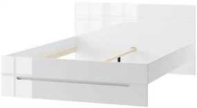 Manželská posteľ SELENE 35 180x200 biely lesk/mat