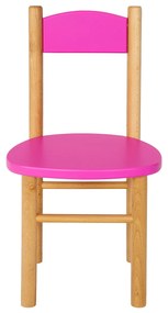 Detská drevená stolička z masívu - farebná