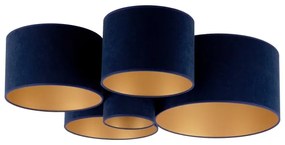 Duolla - Stropné svietidlo ROLLER PENTO 5xE27/60W/230V modrá