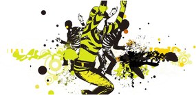 Obraz - Street dance (120x50 cm)