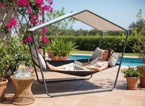 CH DVOJITÉ ZÁHRADNÉ LEHÁTKO S STRECHOU 233 x 136 x 191 CM