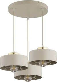 Brilagi - Luster na lankách SPRING 3xE27/60W/230V béžová/zlatá