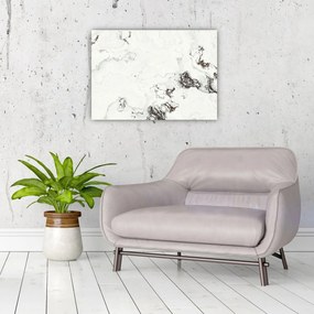 Sklenený obraz - Biely mramor (70x50 cm)