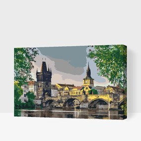 Gario Maľovanie podľa čísel Karlov most Rozmery: 60 x 40 cm, Rámovanie: Iba zrolované plátno