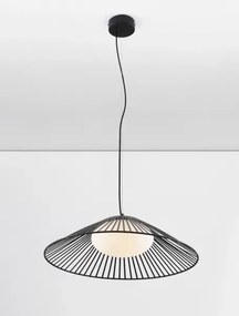 LED čierny moderný luster Brume 60
