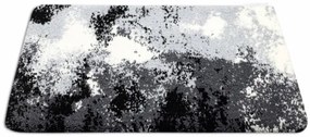 Kúpeľňový koberček ABSTRACT abstrakcia, protišmykový, mäkký - sivý