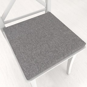 Biante Štvorcový podsedák BKT-551 Sivý režný - 38x38x3 cm