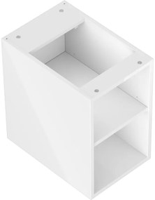 Mexen Box-A, otvorená skrinka s policou 30 cm, lesklá biela, 91AX2-0300-470-0-00