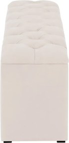 Béžový otoman k posteli s úložným priestorom Kooko Home Manna, 47 × 200 cm