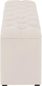 Béžový otoman k posteli s úložným priestorom Kooko Home Manna, 47 × 200 cm