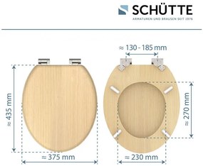 Schütte WC doska (prírodný vzhľad dreva)  (100367140)