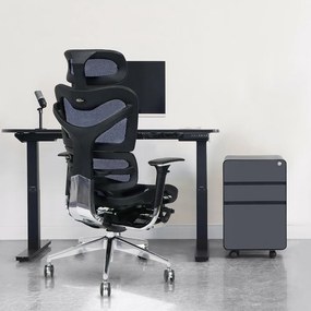 Ergonomická sieťovaná kancelárska stolička MOSH Airflow 702 – modrá