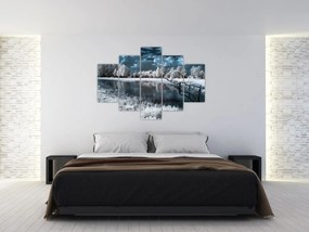 Obraz - Zamrznutá krajina (150x105 cm)