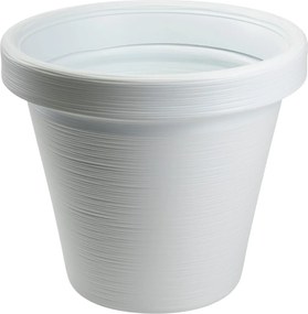 PLASTOVÝ KVETINÁČ SRTIA RIFLO 55X48 CM BIELA