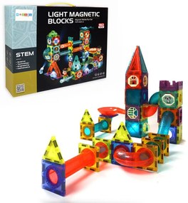 Magnetické bloky Sapphire Kids SK-54 svietiace v tme