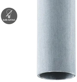 Luster na lanku SAGA 1xE27/40W/230V šedá