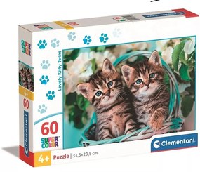 Puzzle s dvoma mačiatkami