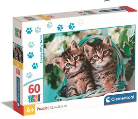 Puzzle s dvoma mačiatkami