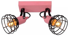 Lucide 08927/02/66 - Bodové svietidlo POLA 2xE27/60W/230V ružová