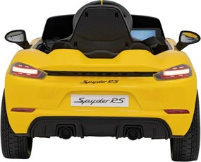 Elektrické autíčko Porsche Spyder RS 718 MP4 žlté