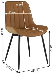 Jedálenská stolička Halana (hnedá). Vlastná spoľahlivá doprava až k Vám domov. 1016260