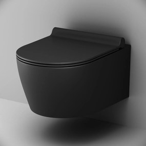 Závesné WC AM.PM X-Joy CXB1700MBSC bezokrajové, so sedadlom Microlift, čierne