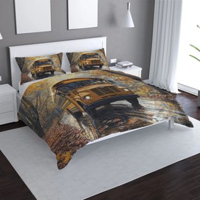 Sablio Obliečky Žltý školský autobus - 140x220 / 90x70