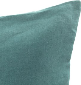 Ľanová obliečka na vankúš 50×60 cm farba produktu zelená látka polopriehľadný, zapletaná