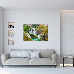 Obraz - Národný park Plitvické jazerá (90x60 cm)