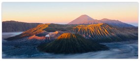Obraz hory Bromo v Indonézii (120x50 cm)