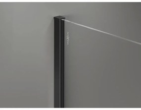 Mexen, Mexen Kioto-X sprchová stena 60 x 200 cm, matná 10 mm, čierna - 800-060-101-70-30-X
