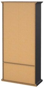 Sivá vitrína 96x201 cm Paris – Tvilum