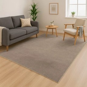Dekorstudio Moderný koberec CALMA - sivobéžový Rozmer koberca: 80x280cm