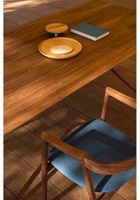 Modrá/hnedá jedálenská stolička Muna – Gazzda