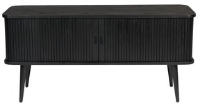 Čierna komoda s posuvnými dvierkami Zuiver Barbier