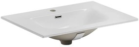 Keramické zapustené umývadlo Sky 70 cm biele