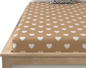 Obliečka z mikrovlákna CARAMHEART hnedé 90x200 cm