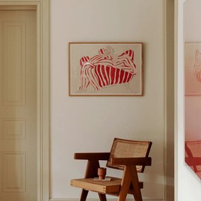Moikka Plagát Red Chair by Sofia Lind 70x100 cm