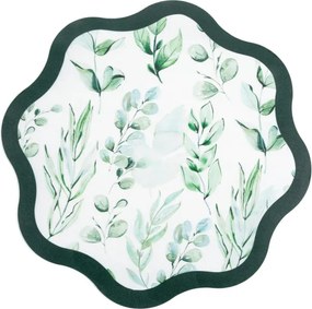 Podložka pod tanier JANE zelená / biela (6 ks)