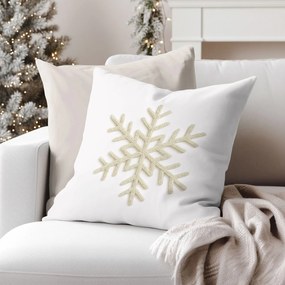 Goldea dekoračná obliečka na vankúš - snehová vločka 45 x 45 cm