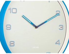 Karlsson 6013BB dizajnové nástenné hodiny modrá, pr. 40 cm