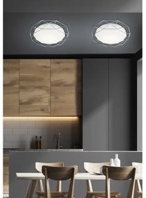 LED Stropné svietidlo SVEN LED/24W/230V pr. 43 cm lesklý chróm