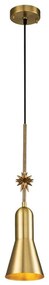 Elstead ETOILE-P-S-AB - Luster na lanku ETOILE 1xE27/60W/230V pr. 13,3 cm zlatá