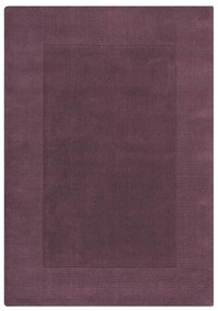 Flair Rugs koberce Kusový ručne tkaný koberec Tuscany Textured Wool Border Purple - 200x290 cm