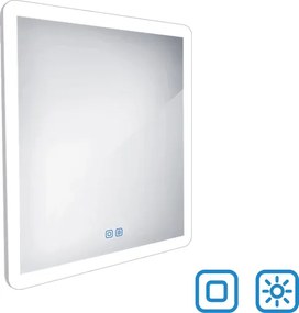Nimco LED zrkadlo 600x600 s dvoma dotykovými senzormi - ZP 19066VX