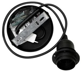 Duolla - Luster na lanku COPPER SHINY 1xE27/15W/230V pr. 60 cm čierna/medená